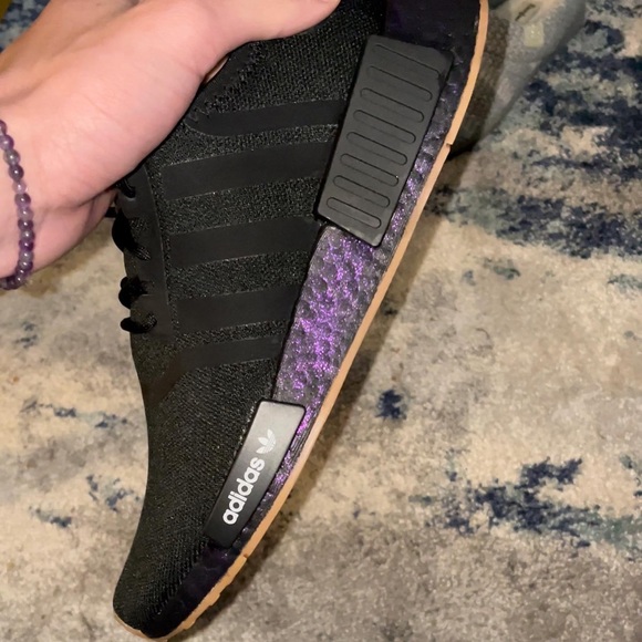 adidas gazelle silver green womens Custom Painted Monochromatic Adidas NMD Sneakers – B Street Shoes main image 1